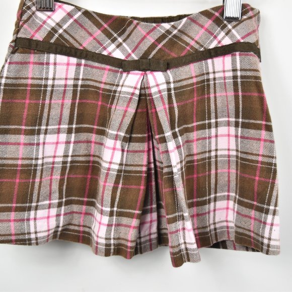 Brown and pink tartan skort - Picture 2 of 6